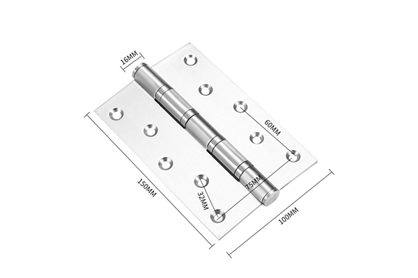 Hardware Accessory 4 Inch Stainless Steel Iron Metal Window Spring Door Hinge Flush Hinge For Wooden Door Hidden Hinge