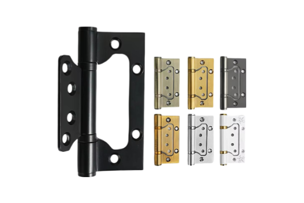 High Quality 5inch Flush Door Hinge Stainless Steel Modern Concealed Butterfly Design Fire-Rated Brass for Wooden Windows