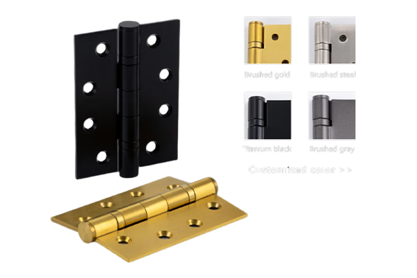 Heavy Dut Stainless Steel 2 Ball Bearing Furniture Door Hinges Modern Design Cabinet Metal Pivot Door Hinge Hardware Accessories